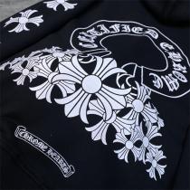 CHROME HEARTS 偽物 パーカー 花柄 CERTIFIED CHROME ブラック クロムハーツ