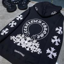 CHROME HEARTS 偽物 パーカー 花柄 CERTIFIED CHROME ブラック クロムハーツ