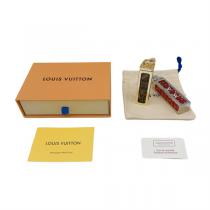 ルイヴィトン コピー キーホルダー モノグラム 赤黒 クリスタルビーズ LOUIS VUITTON