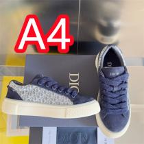 ディオール x Denim Tears スーパーコピー スニーカー ラメシューレース ブルースエード DIOR