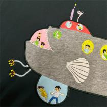 おすすめ LOEWE コピー Tシャツ サブマリン刺繍 カラフル デザイン ロエベ