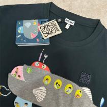 おすすめ LOEWE コピー Tシャツ サブマリン刺繍 カラフル デザイン ロエベ