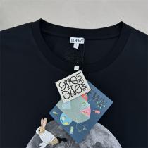 2026人気新品 ロエベ 偽物 Tシャツ 月とウサギ 幻想的 デザイン LOEWE
