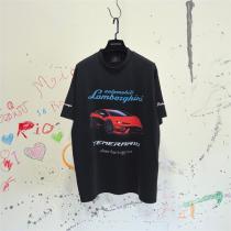 Lamborghini × BALENCIAGA 偽物 Tシャツ  ロゴ 車 ダイナミック ブラック ホワイト バレンシアガ