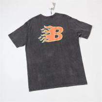 BALENCIAGA スーパーコピー Tシャツ ロゴ 炎 グラフィック ダーク ストリート バレンシアガ