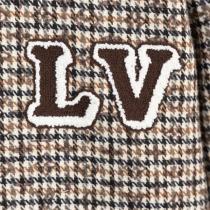 高品質 LOUIS VUITTON スーパーコピー ジャケット チェック柄 エンブレム 犬 ロゴ 刺繍 ルイヴィトン