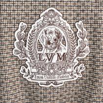 高品質 LOUIS VUITTON スーパーコピー ジャケット チェック柄 エンブレム 犬 ロゴ 刺繍 ルイヴィトン