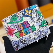 ルイヴィトン コピー 財布 ポップ アート キャラクター モノグラム ロゴ LOUIS VUITTON