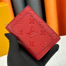 2026春夏新作 LOUIS VUITTON コピー 財布 モノグラム ブルー レッド 高級 レザー ルイヴィトン