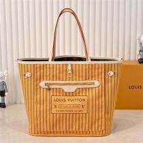 ルイヴィトン スーパーコピー ハンドバッグ モノグラム レザー ストライプ柄 ロゴ LOUIS VUITTON