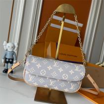 LOUIS VUITTON コピー ハンドバッグ モノグラム ベージュ ピンク チェーン ストラップ ルイヴィトン