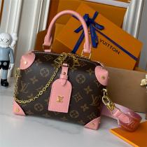 ルイヴィトン 偽物 ハンドバッグ モノグラム ブラック ゴールド金具 チェーン LOUIS VUITTON