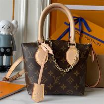 ルイヴィトン コピー ハンドバッグ モノグラム ピンク レザー ゴールド チェーン LOUIS VUITTON