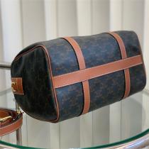 セリーヌ コピー ハンドバッグ ベージュ ワインレッド ゴールド Cモチーフ CELINE