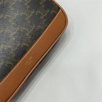 セリーヌ 偽物 トートバッグ モノグラム キャンバス ブラウンレザー ゴールド金具 CELINE