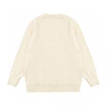 AMI PARIS コピー セーター アイボリー ハートロゴ ラウンドネック 上品 アミ パリス