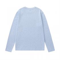 アミ パリス コピー 長袖Tシャツ 青 ベージュ グリーン ハートロゴ シンプル AMI PARIS