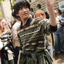 ロエベ スーパーコピー セーター フェアアイル模様 ブラウン グリーン ベージュ ロゴ LOEWE　