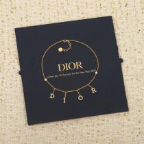 ディオール 偽物 ネックレス 高品質 ゴールド クリスタル パール ロゴ DIOR 