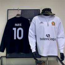 BALENCIAGA コピー 長袖Tシャツ スポーツ ユニフォーム ロゴ バレンシアガ