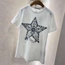 2026人気作 DIOR コピー Tシャツ ゴールド 星 グラフィック 洗練 ディオール