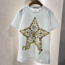 2026人気作 DIOR コピー Tシャツ ゴールド 星 グラフィック 洗練 ディオール