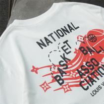 LOUIS VUITTON スーパーコピー Tシャツ バスケットボール ロゴ スポーティー ルイヴィトン