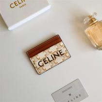 セリーヌ スーパーコピー カードケース モノグラム キャンバス ブラウンレザー ロゴ コンパクト CELINE