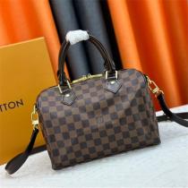 LOUIS VUITTON コピー ショルダーバッグ モノグラム ダミエ柄 レザー ゴールド金具 ルイヴィトン 