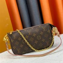 ルイヴィトン 偽物 ショルダーバッグ ダミエキャンバス ゴールドチェーン ストラップ エレガント LOUIS VUITTON 