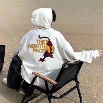 ザノースフェイス コピー パーカー トラ柄 グラフィック ロゴ カジュアル ストリートファッション THE NORTH FACE 