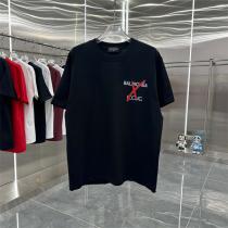 Gucc1 X BALENCIAGA 偽物 Tシャツ ロゴ コラボ ストリートファッション バレンシアガ 