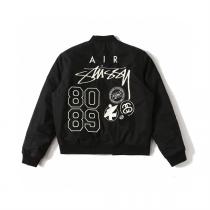 Nike x ステューシー 偽物 ジャケット リバーシブル ブラック グラフィック ストリート STUSSY 