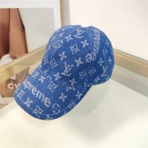 SUPREME x LOUIS VUITTON コピー キャップ LVロゴ フラワーパターン コラボ シュプリーム