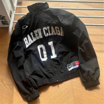 BALENCIAGA 偽物 ジャケット ロゴ 01 ブラック スポーティ シンプル バレンシアガ 