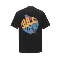 Gucc1 コピー Tシャツ ロゴ ダイナミック プリント カラフル ストリート Gucc1