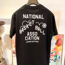LOUIS VUITTON 偽物 Tシャツ バスケットボール ロゴ NBA ブラック ルイヴィトン
