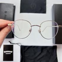 クロムハーツ 偽物 メガネ ロゴ 刻印 ラウンドフレーム ブラック ゴールド シルバー CHROME HEARTS