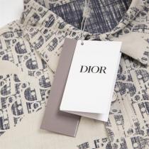 ディオール 偽物 デニムシャツ ロゴパターン クラシック スタイリッシュ DIOR