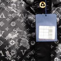 LOUIS VUITTON コピー ジャケット モノグラム ゴールドボタン ブラック ルイヴィトン