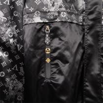 LOUIS VUITTON コピー ジャケット モノグラム ゴールドボタン ブラック ルイヴィトン