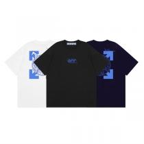 Off-White コピー Tシャツ バック グラフィック ロゴ 矢印 ホワイト ネイビー オフホワイト