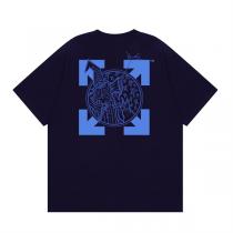 Off-White コピー Tシャツ バック グラフィック ロゴ 矢印 ホワイト ネイビー オフホワイト