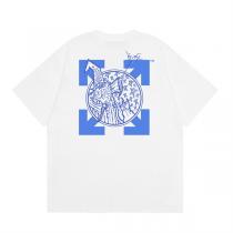 Off-White コピー Tシャツ バック グラフィック ロゴ 矢印 ホワイト ネイビー オフホワイト