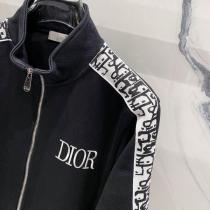 DIOR コピー ジャケット ネイビー ロゴテープ ジッパーポケット スポーティー ディオール