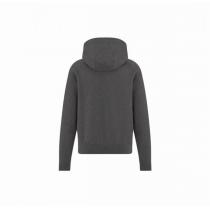DIOR スーパーコピー ジャケット グレー フード付き ロゴ エンブレム 上品 ディオール
