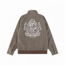 LOUIS VUITTON 偽物 ジャケット チェック柄 LVロゴ キルティング ベージュ LOUIS VUITTON