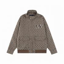 LOUIS VUITTON 偽物 ジャケット チェック柄 LVロゴ キルティング ベージュ LOUIS VUITTON