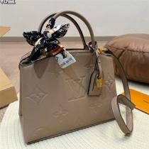 LOUIS VUITTON コピー バッグ モノグラム キャンバス 高級レザー スカーフアクセント ルイヴィトン