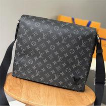 ルイヴィトン 偽物 メッセンジャーバッグ ダミエ グラフィット ロゴ シンプル LOUIS VUITTON 